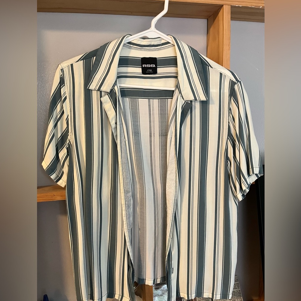 RSQ Boys Striped Button Down